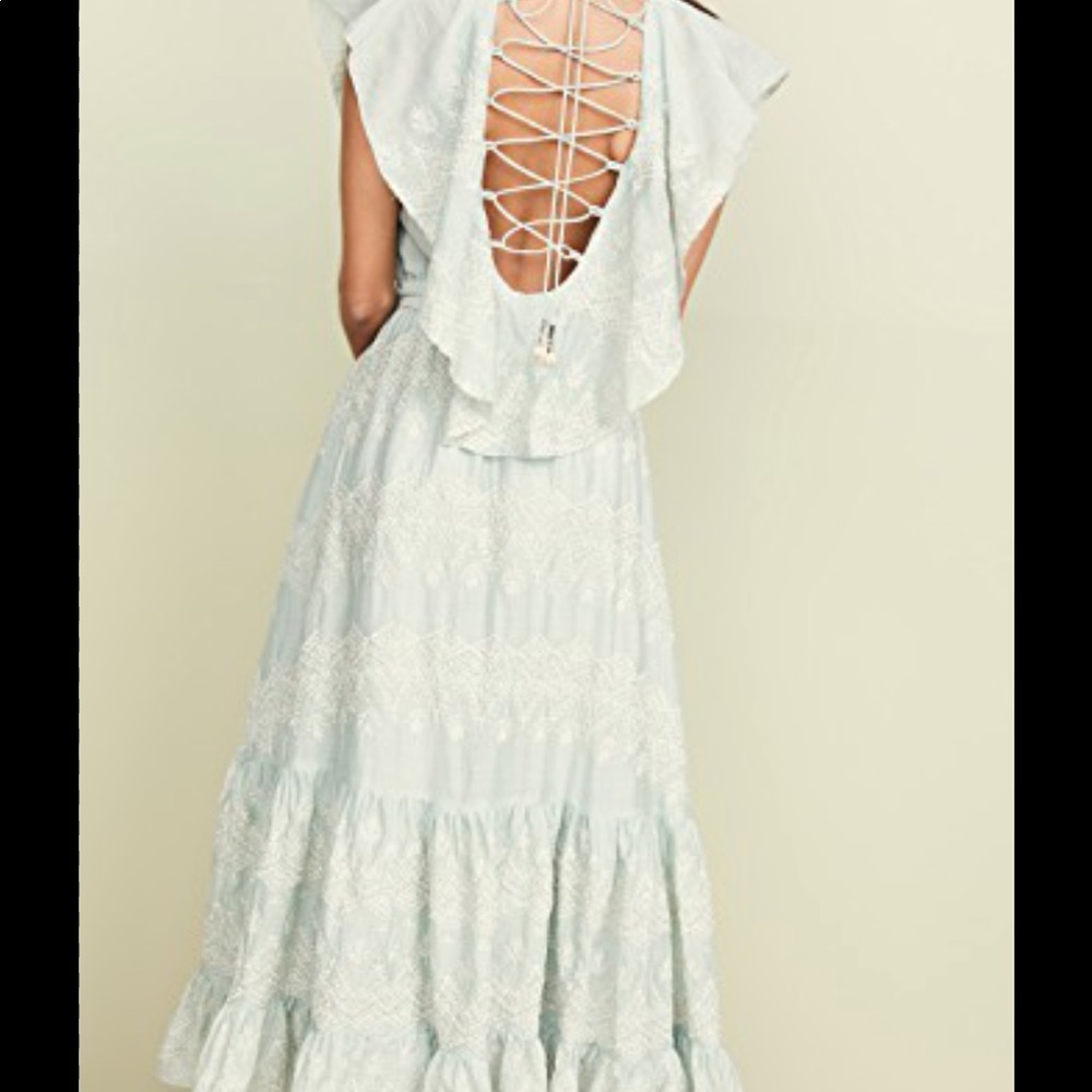 Love Sam Anthropologie Mint Green Maxi Dress - Picture 4 of 14